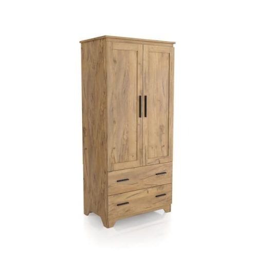 Single Oak Wardrobes With Drawers (Photo 7 of 20)