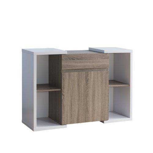 Togal Contemporary White/light Oak Dining Buffets (Photo 8 of 20)