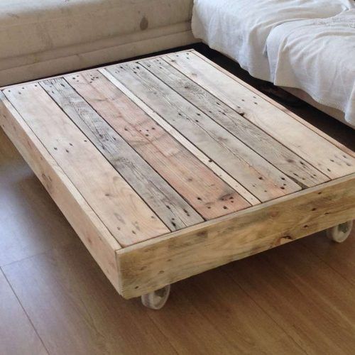 Rustic Coffee Table With Wheels (Photo 2 of 20)