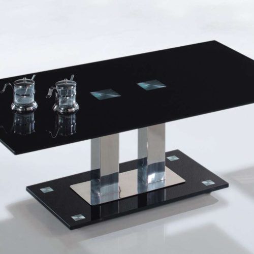 Modern Black Glass Coffee Table (Photo 9 of 20)