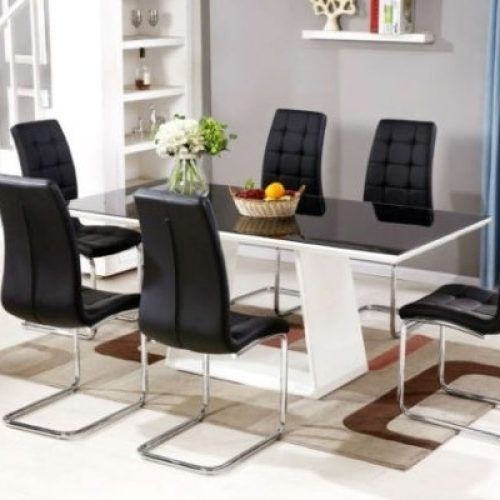 Black High Gloss Dining Chairs (Photo 15 of 20)
