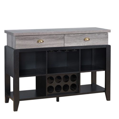 Rustic Black 2-Drawer Buffets (Photo 1 of 20)