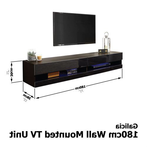 Galicia 180Cm Led Wide Wall Tv Unit Stands (Photo 2 of 20)