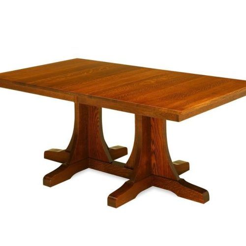Gaspard Extendable Maple Solid Wood Pedestal Dining Tables (Photo 3 of 20)