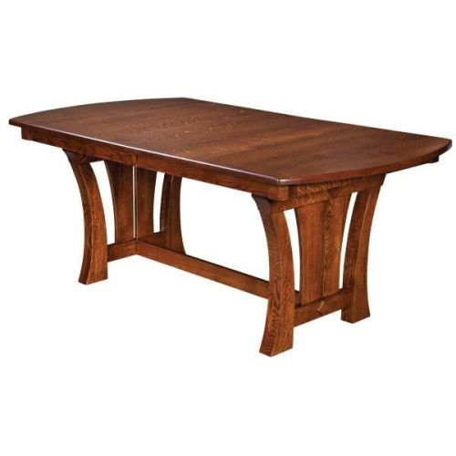 Gaspard Extendable Maple Solid Wood Pedestal Dining Tables (Photo 14 of 20)