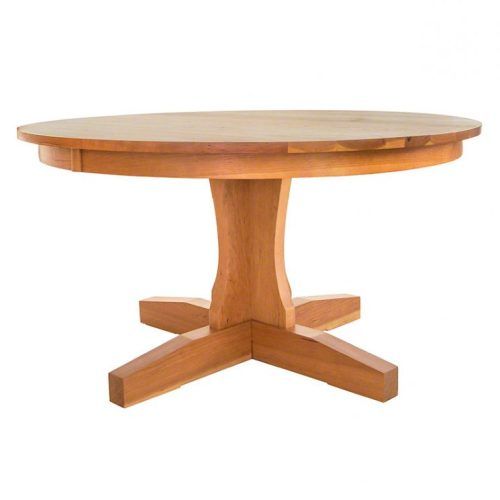 Gaspard Extendable Maple Solid Wood Pedestal Dining Tables (Photo 2 of 20)