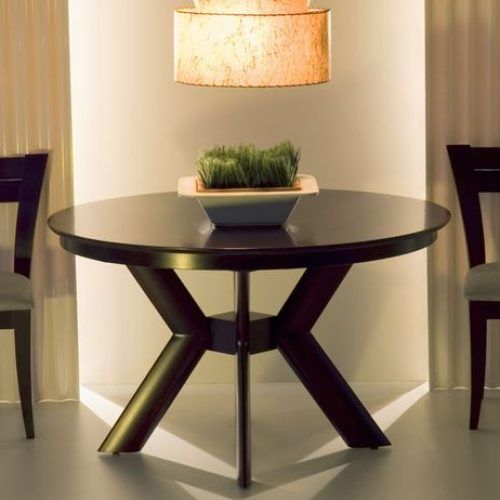 Gaspard Extendable Maple Solid Wood Pedestal Dining Tables (Photo 9 of 20)
