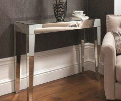 20 Ideas of Mirrored and Chrome Modern Console Tables
