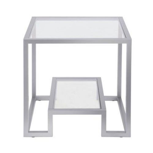 Geometric Glass Top Gold Console Tables (Photo 4 of 20)