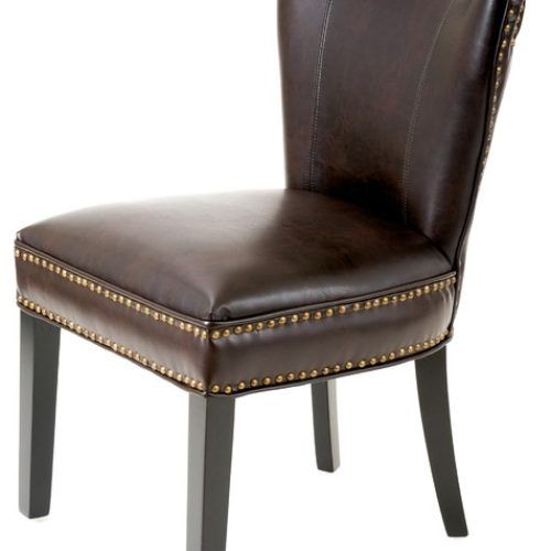 Brown Leather Dining Chairs (Photo 6 of 20)