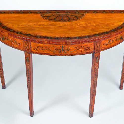 Orange Inlay Console Tables (Photo 2 of 20)