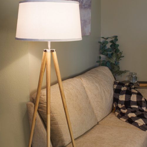 White Shade Floor Lamps (Photo 15 of 20)