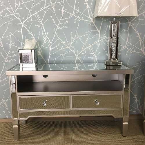 Fitzgerald Mirrored Tv Stands (Photo 8 of 20)