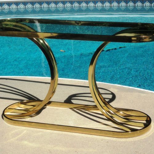 Phillip Brass Console Tables (Photo 14 of 20)