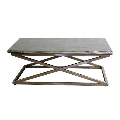 Wood Chrome Coffee Tables (Photo 3 of 20)