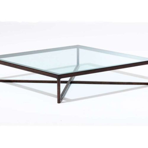 Glass And Black Metal Coffee Table (Photo 4 of 20)