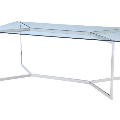 Glass And Stainless Steel Dining Tables (Photo 5 of 20)