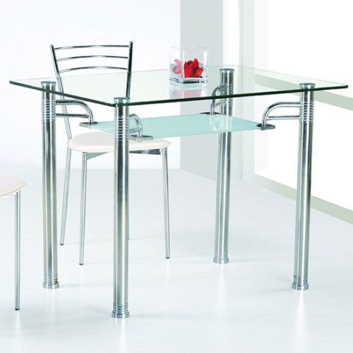 Glass And Stainless Steel Dining Tables (Photo 14 of 20)