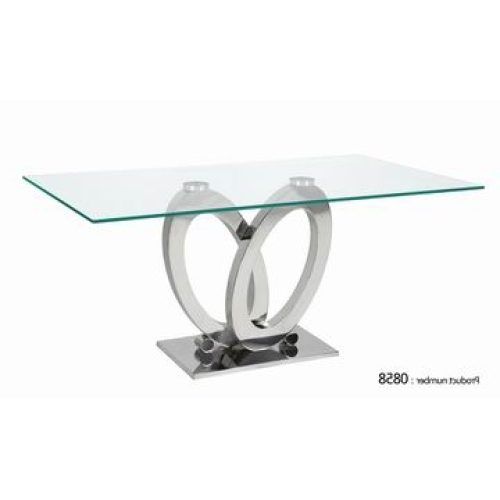 Glass And Stainless Steel Dining Tables (Photo 8 of 20)