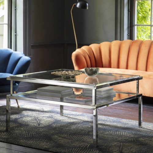 Chrome And Glass Modern Coffee Tables (Photo 7 of 20)