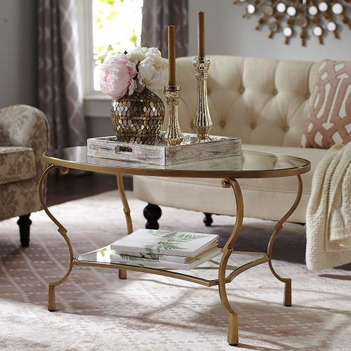 Glass And Pewter Oval Coffee Tables (Photo 7 of 20)