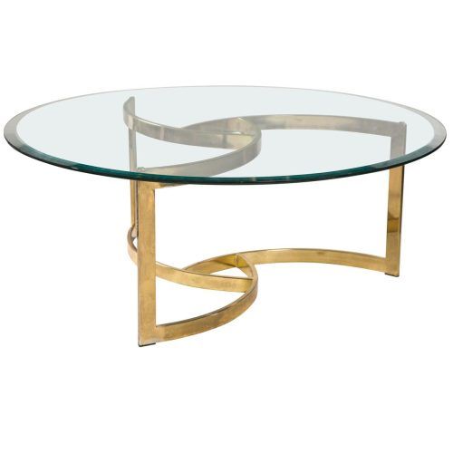 Elke Glass Console Tables With Brass Base (Photo 4 of 20)