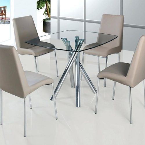 Cheap Glass Dining Tables And 4 Chairs (Photo 9 of 20)