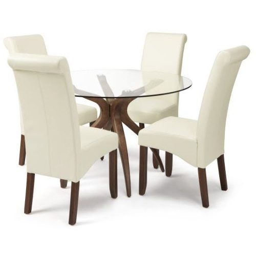 Glass Dining Tables And Leather Chairs (Photo 14 of 20)