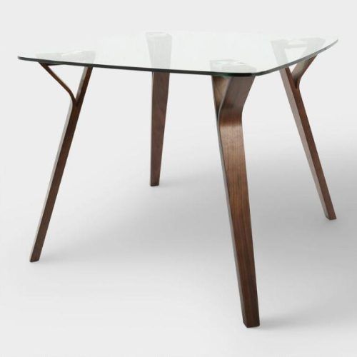 Glass Dining Tables With Wooden Legs (Photo 15 of 20)