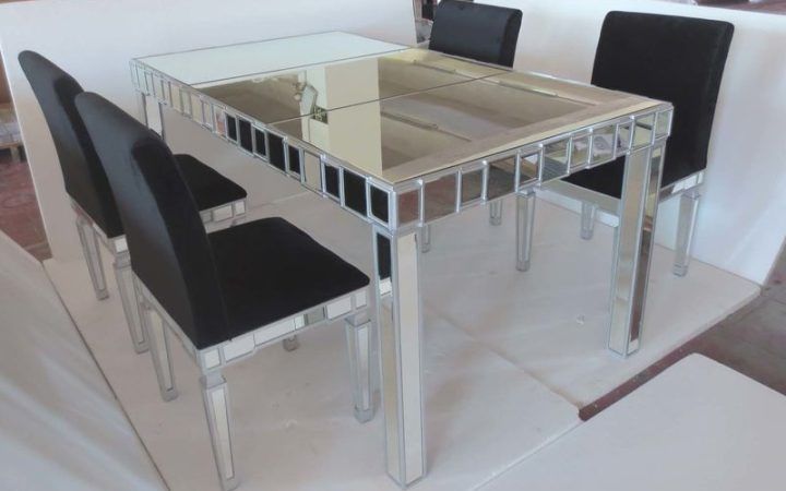 20 Inspirations Mirror Glass Dining Tables