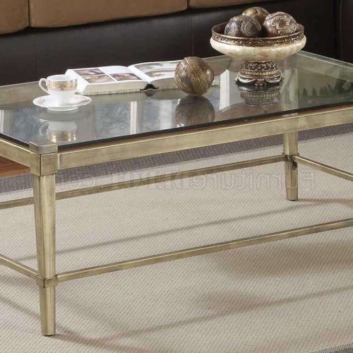 Metal Coffee Tables With Glass Top (Photo 1 of 20)