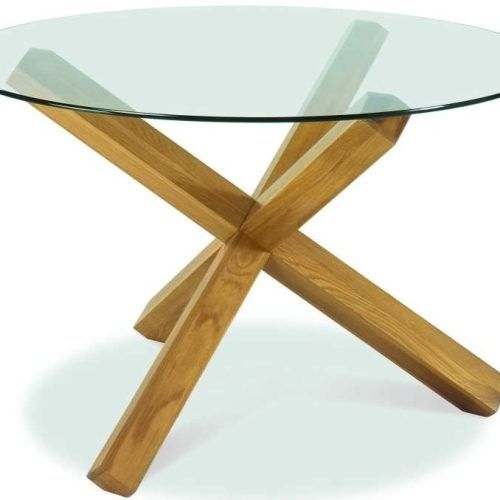 Glass Top Oak Dining Tables (Photo 8 of 20)