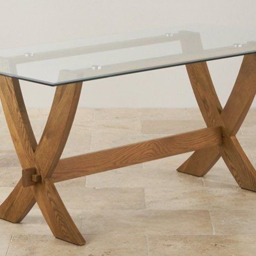 Glass Top Oak Dining Tables (Photo 14 of 20)