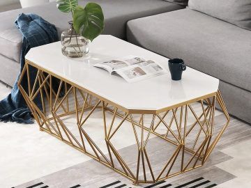 Glossy Finished Metal Coffee Tables