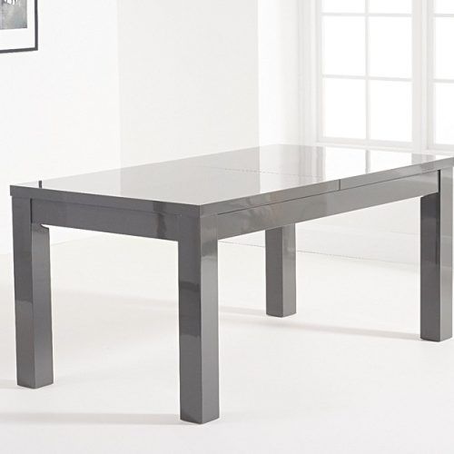Glossy Gray Dining Tables (Photo 11 of 20)