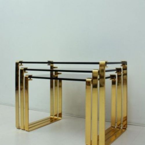 Antique Gold Nesting Console Tables (Photo 13 of 20)