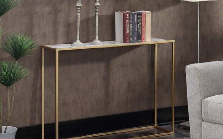 2024 Popular Faux Marble Console Tables