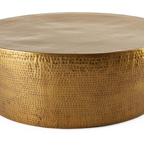 Antique Brass Round Cocktail Tables (Photo 18 of 20)