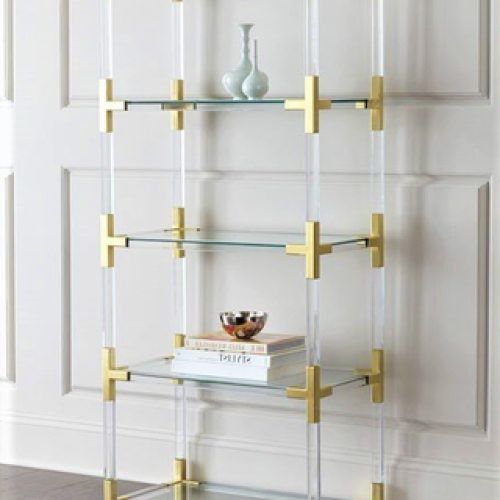 Gold And Clear Acrylic Console Tables (Photo 20 of 20)