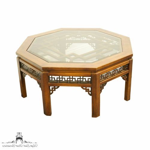 Octagon Glass Top Coffee Tables (Photo 17 of 20)