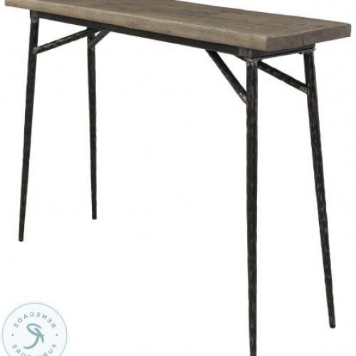 Brown Wood And Steel Plate Console Tables (Photo 7 of 20)