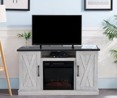 20 Photos Eutropios Tv Stand with Electric Fireplace Included