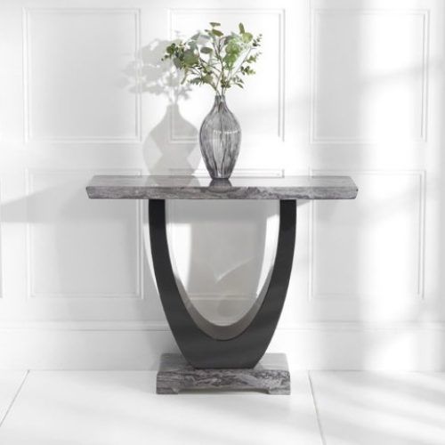 White Marble Gold Metal Console Tables (Photo 4 of 20)