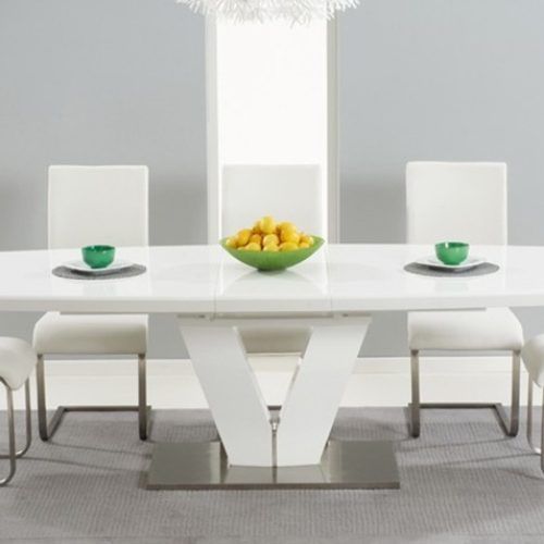 White High Gloss Dining Tables 6 Chairs (Photo 6 of 20)
