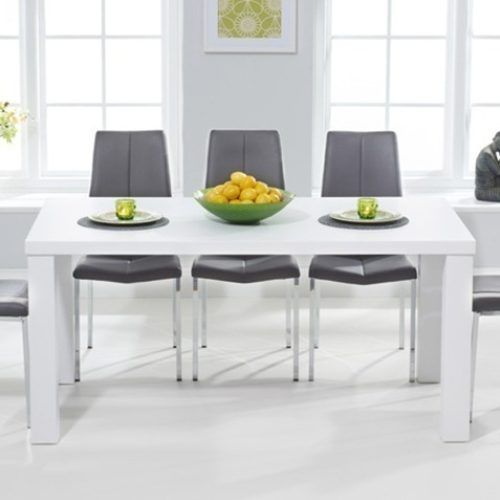 White Gloss Dining Room Furniture (Photo 1 of 20)