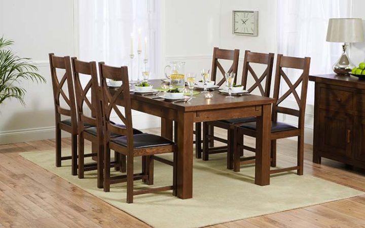 20 Collection of Solid Dark Wood Dining Tables
