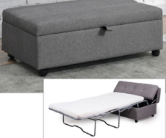Top 20 of Light Gray Fold-out Sleeper Ottomans