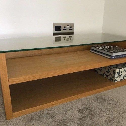 Glass And Oak Tv Stands (Photo 8 of 15)