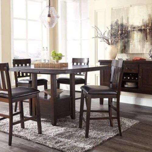 Romriell Bar Height Trestle Dining Tables (Photo 10 of 20)