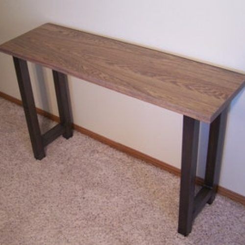 Metal And Oak Console Tables (Photo 19 of 20)